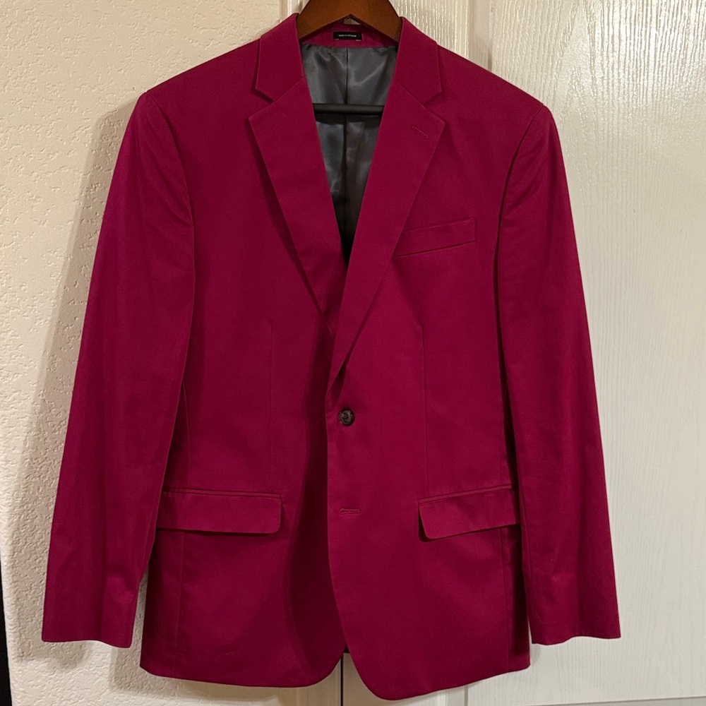 Men's J. Ferrar Red/Maroon Blazer Size 40R
